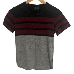 Brand New Ocean Current Boys T-Shirt Small Red Gray Black Short Sleeve Tee Shirt